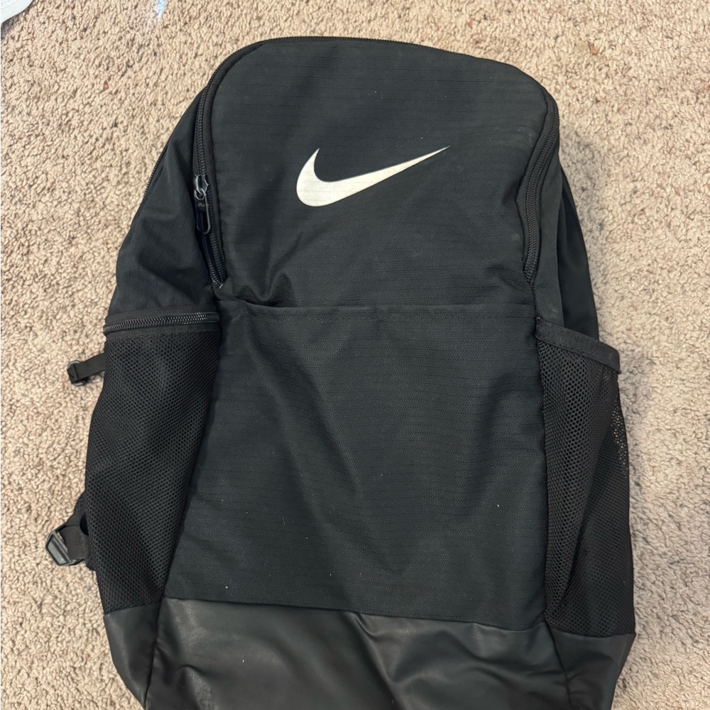 Nike Black and White Backpack